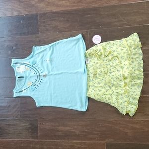 Justice girls size 8 skort set